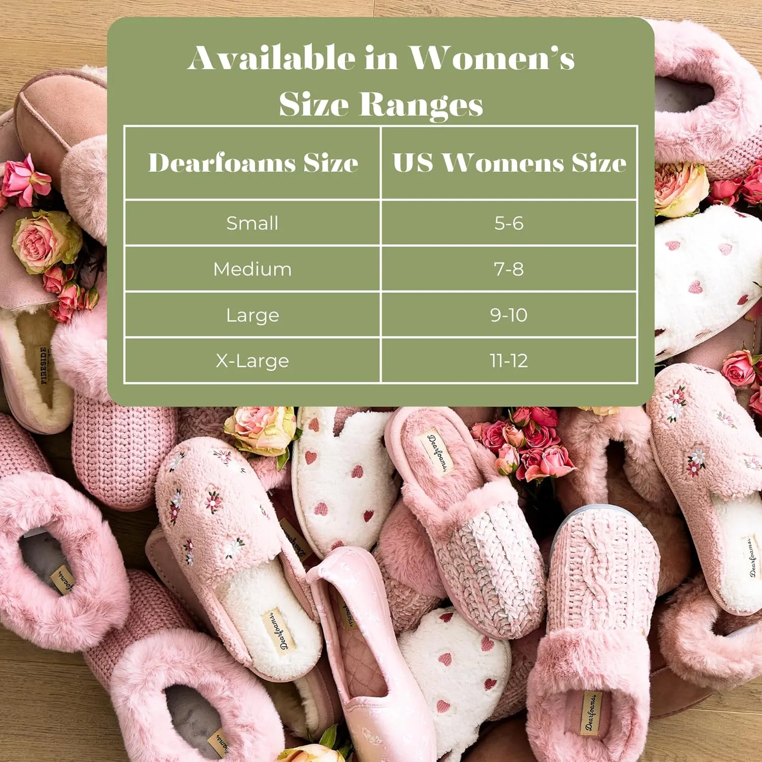 Dearfoams Women's Fuzzy Mom Easter Valentines Mothers Day Slippers