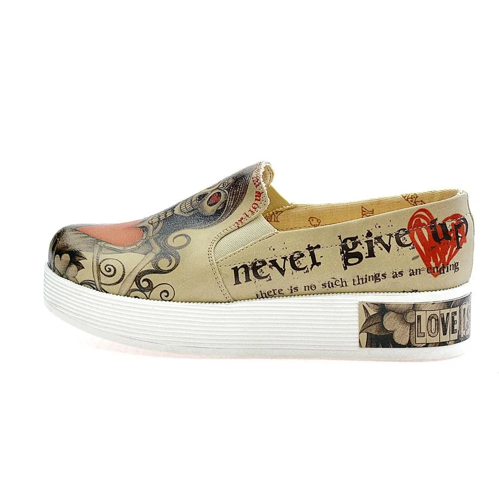 Death is Not End of Love Sneaker Shoes VN4222