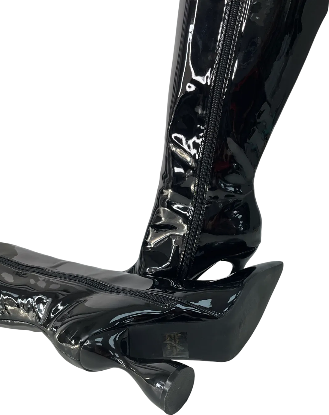 Ego Black Platform Knee High Boots UK 6 EU 39 👠