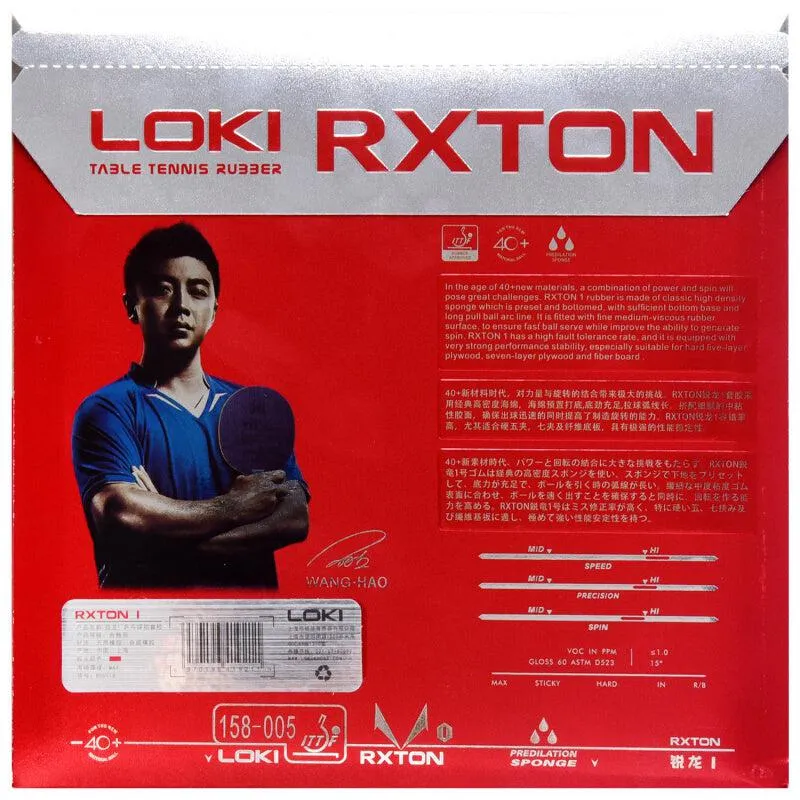 LOKI RXTON 1 Table Tennis Rubber