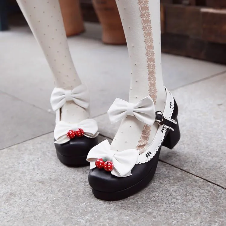 Strawberry Bells Lolita Shoes SD01996
