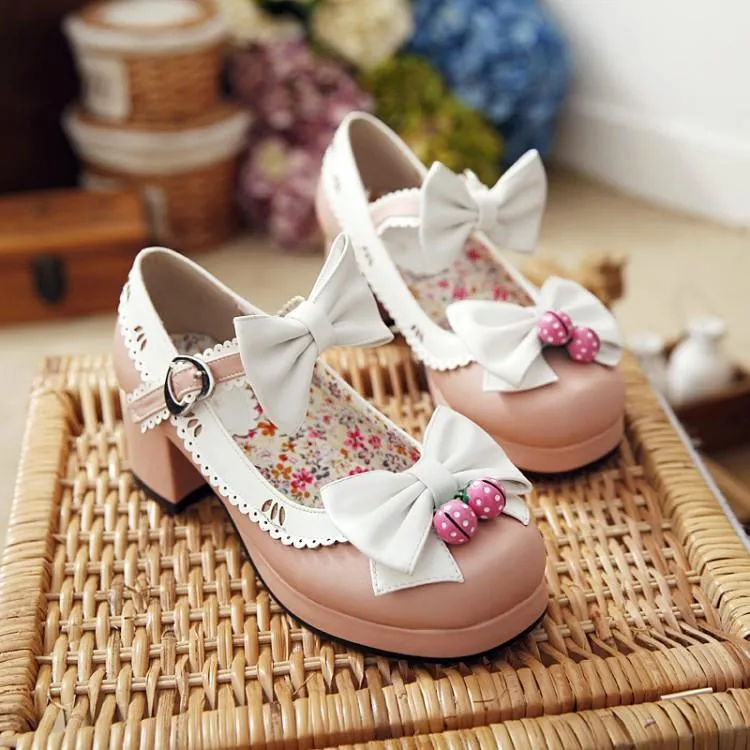 Strawberry Bells Lolita Shoes SD01996
