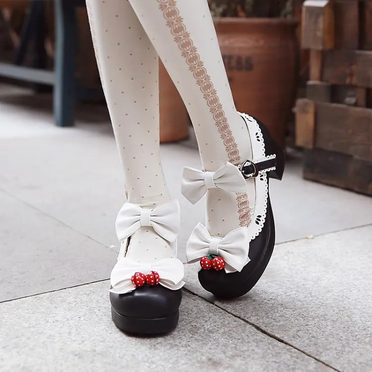 Strawberry Bells Lolita Shoes SD01996