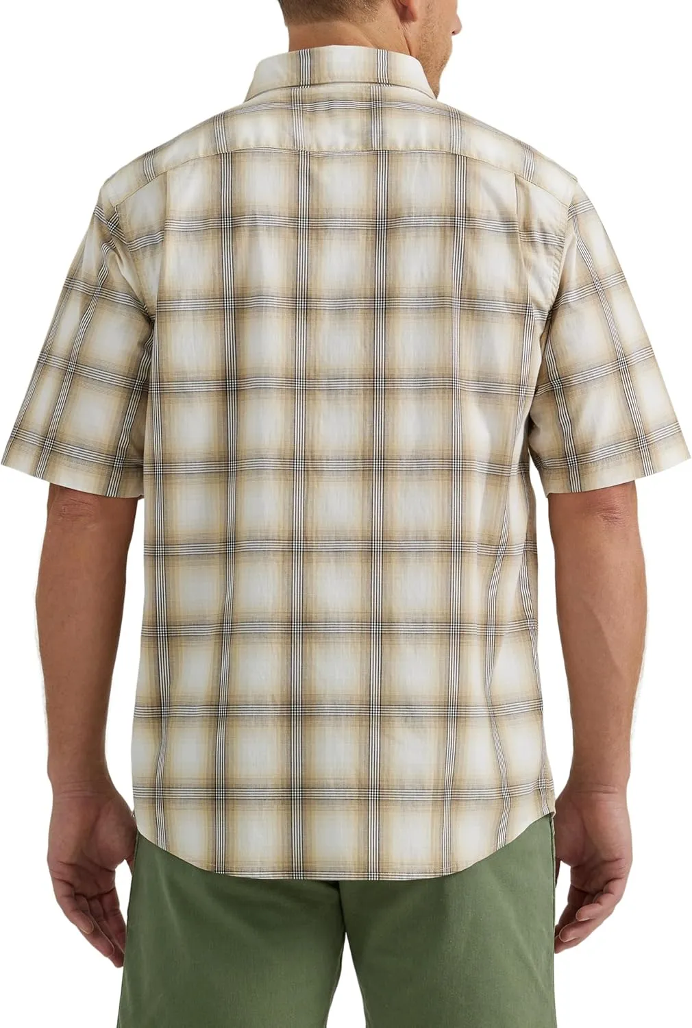 Wrangler Authentics Men's Short Sleeve Classic Plaid Shirt