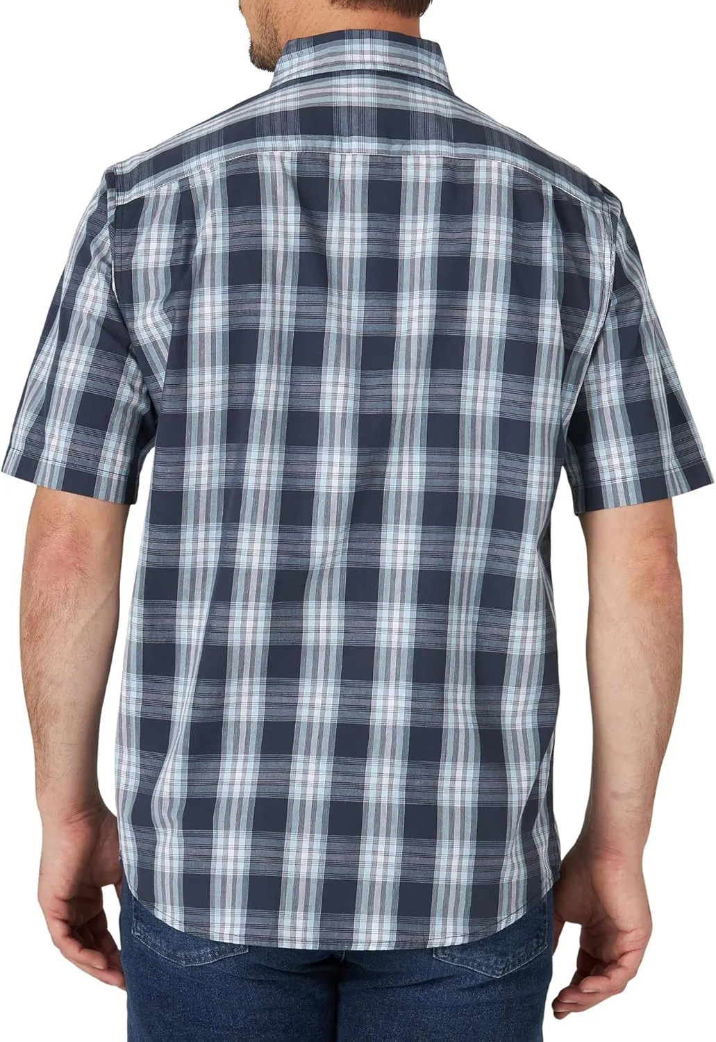 Wrangler Authentics Men's Short Sleeve Classic Plaid Shirt